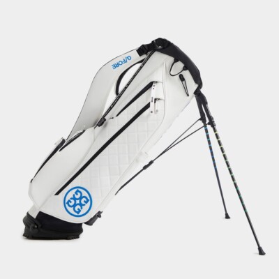 GFORE DAYTONA PLUS CARRY GOLF BAG ONYX SNOW WHITE WITH BRIGHT BLUE GFORE DAYTONA PLUS CARRY GOLF BAG ONYX SNOW WHITE WITH BRIGHT BLUE