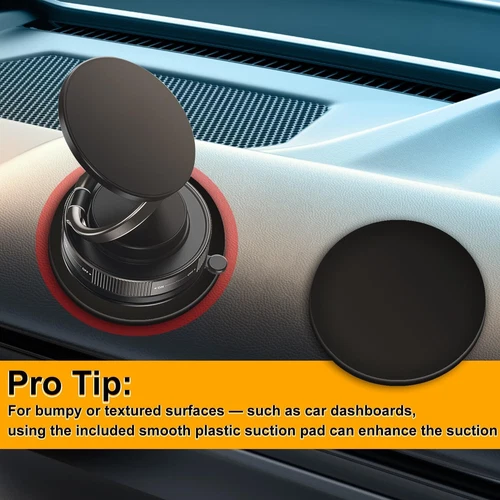 Support Téléphone Magnétique 360 Aspirateur Support Ventouse Support Voiture Pliable Support Voiture - Photo 12 sur 13