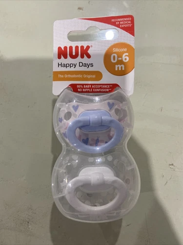 NUK  Hapoy Days 0 - 6 months silicone soother 2 pack Acc622