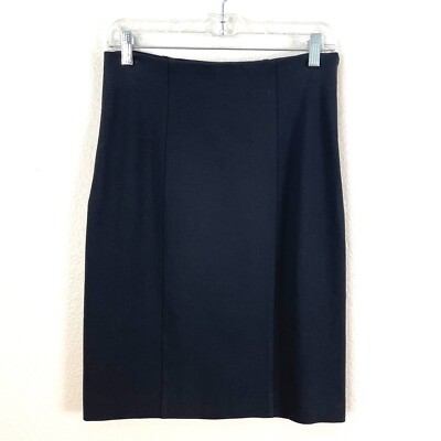 Vince Womens Size Black High Waist Pencil Skirt Side Zip Stretch