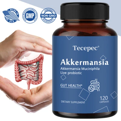 TECEPEC Akkermansia Muciniphila Live Probiotic - Gut Health Support, New Formula