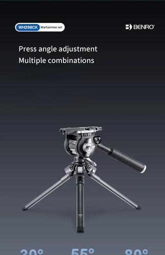 BENRO Warhammer Carbon Fiber Tripod WH298CK with Video Head - Picture 8 of 18
