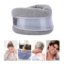Adjustable Collar Neck Support Brace Soft Cervical Traction Device Pain Relief