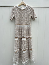NWT Baltic Born Windsor Lace Midi Dress in Ivory Size Small Fall Wedding Bridal