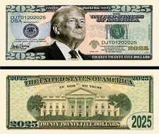 OUR PRESIDENT DONALD TRUMP 2025 INAUGURAL NOVELTY NOTES (2 EA)