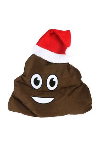 Cacca di Natale SMILEY Emoji Faccia Natale Babbo Natale Cappello Divertente  Festa Addio Al Celibato Costume UK | eBay