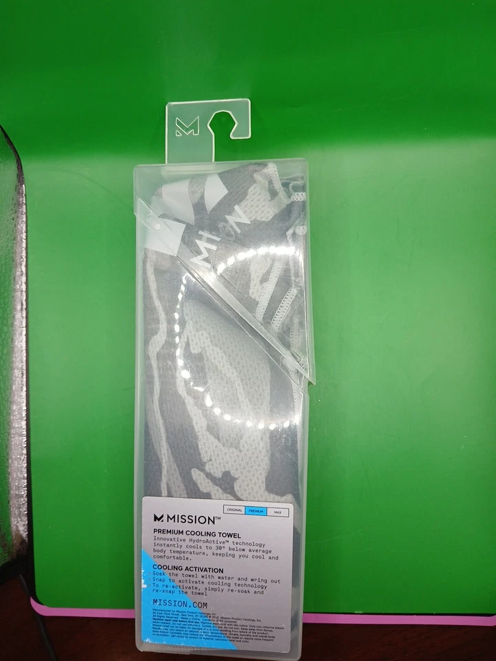 MISSION ATHLETECARE TOALHA DE RESFRIAMENTO HIDROATIVA 10" X 33" PRATA*DISTRESSED PKGF6 - Imagem 2 de 3