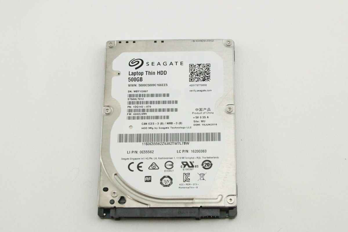 Lenovo 500GB Laptop Hard Drive HDD 2.5 SATA 16200383 ST500LT012
