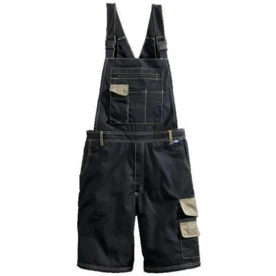 KORSAR Latzbermuda schwarz-beige kurze Hose Shorts OVP