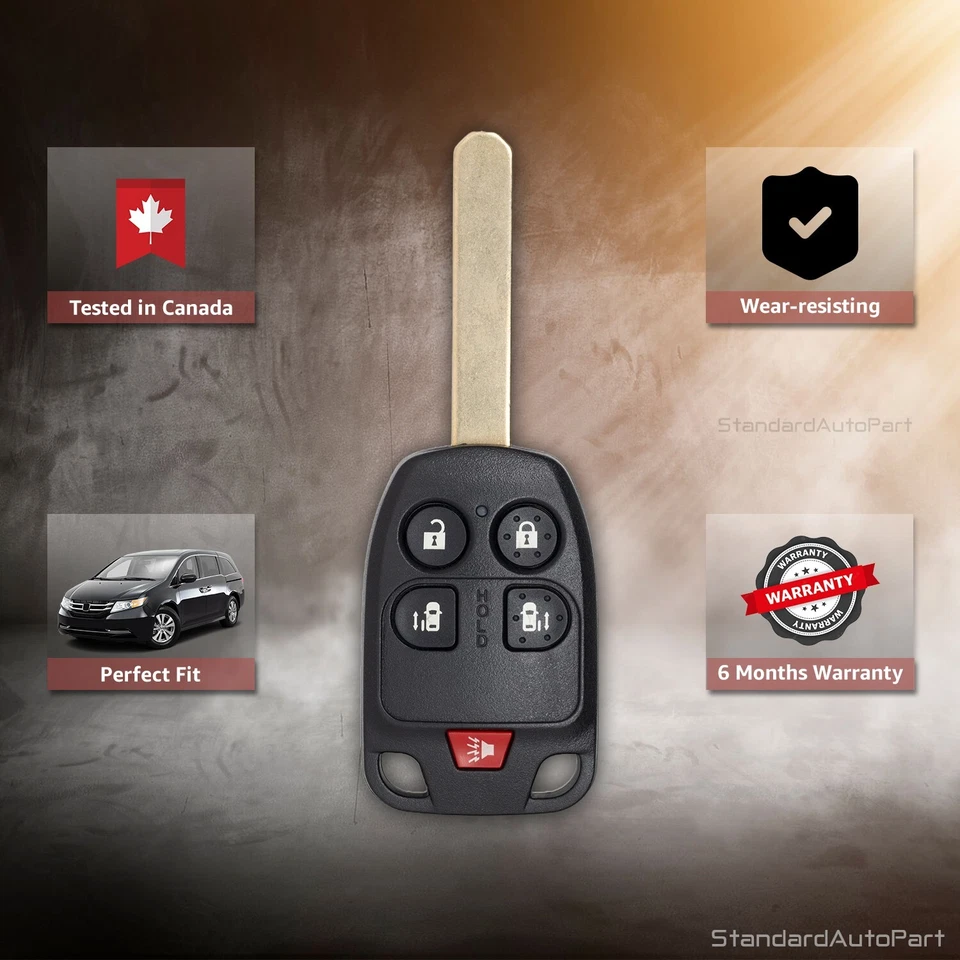Llave de cabeza remota de 5 botones N5F-A04TAA para Honda Odyssey (2011-2013) Foto 4 de 4