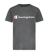Boys Champion Logo Graphic Tee Color: Granite Heather, Size: 6