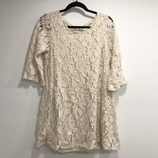Chris & Carol Lace Ivory Dress Size S Small Dress