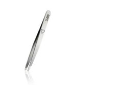 Rubis Switzerland Swiss Tweezers Stainless Steel with a Heart Slanted Tip 3-3/4"