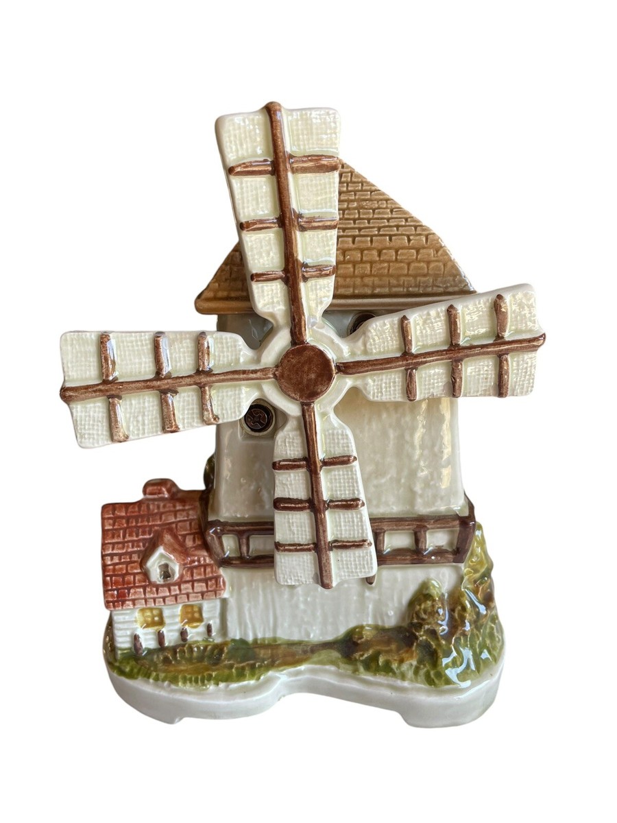Vtg Otagiri Windmill Music Box Plays 