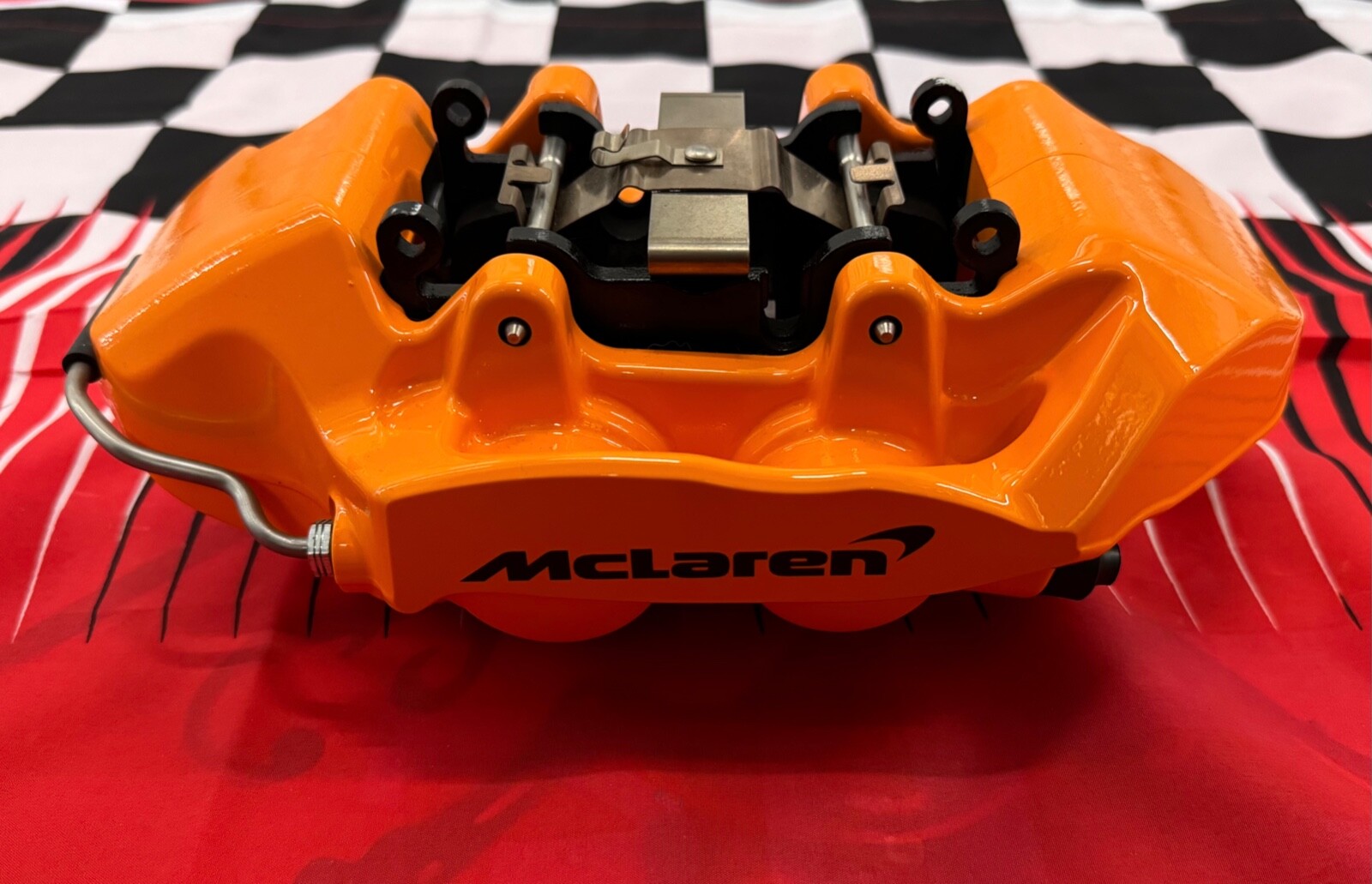 Mclaren 765LT SENNA TRACK Brake Calipers with Pads Set of Four in Gloss Orange