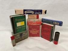 Vintage Office Supplies boxes for display bulk lot #2