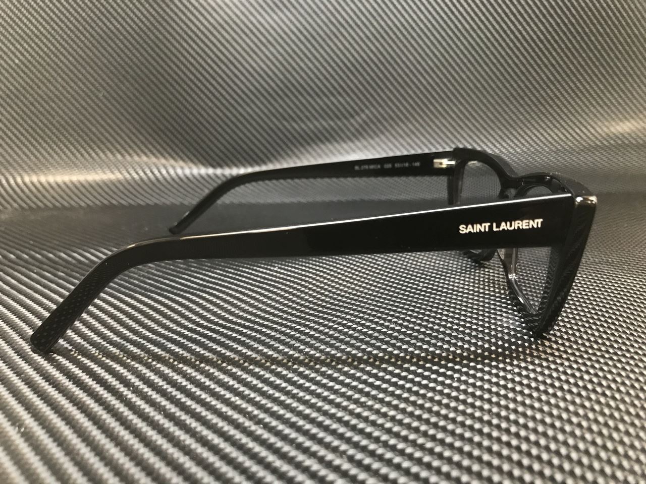 SAINT LAURENT SL 276 Mica 025 Occhiali da sole da donna neri occhi di gatto ovali 53 mm