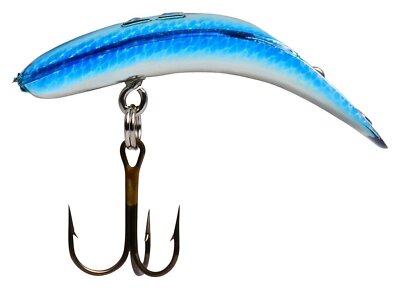 Yakima Bait Flatfish F-5 953MSBS High Action Plug 1 3/4'' Metallic Silver Blue