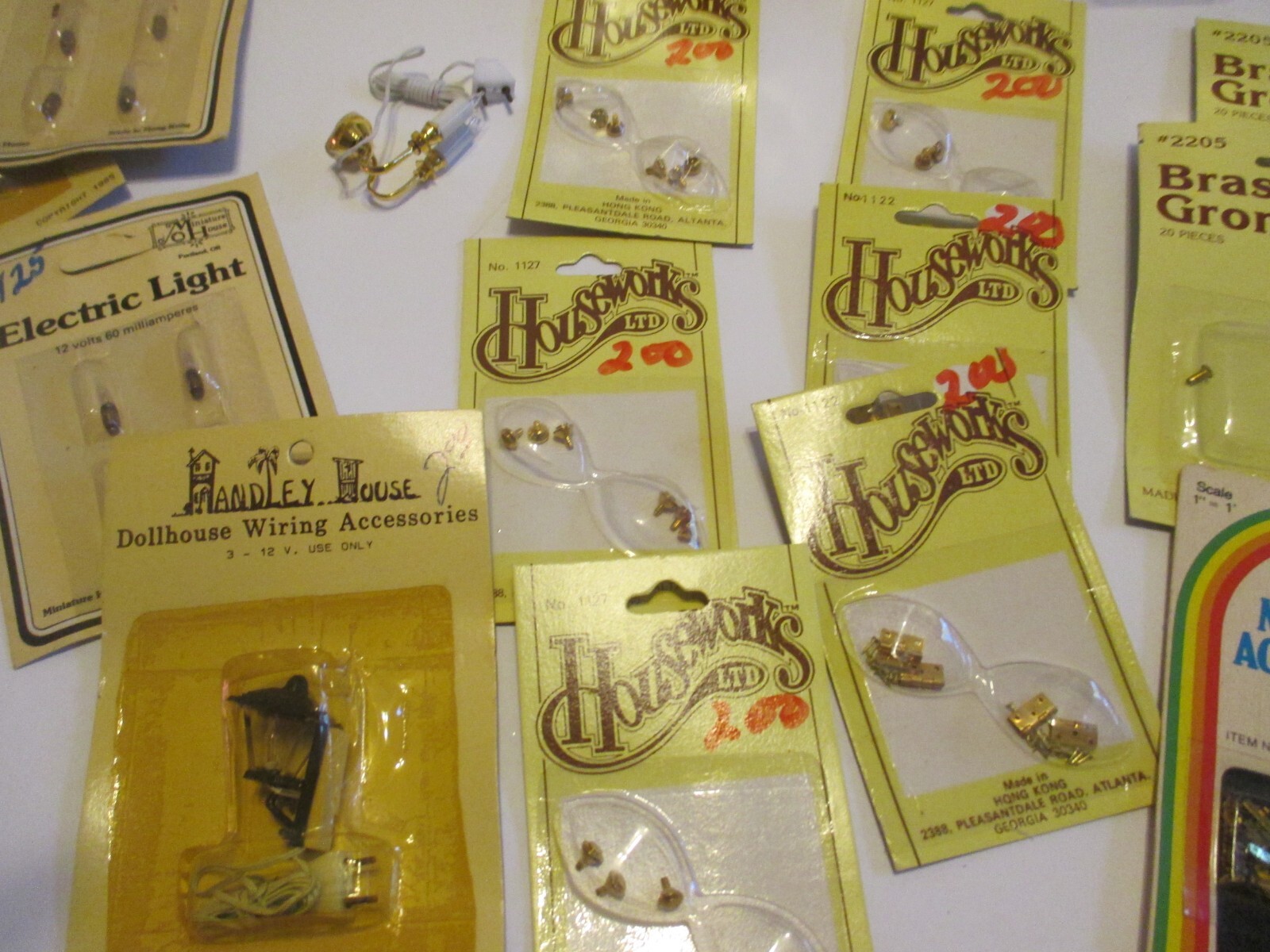 HOUSEWORKS DOLLHOUSE BRASS & MIN. HOUSE LIGHTING LOT eBay