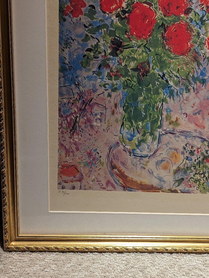 Marc Chagall Red Rose and Lovers Limited Edition of 500 Lithographs | eBay