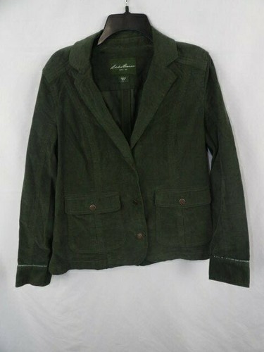 Eddie Bauer Green Corduroy Blazer Dark 