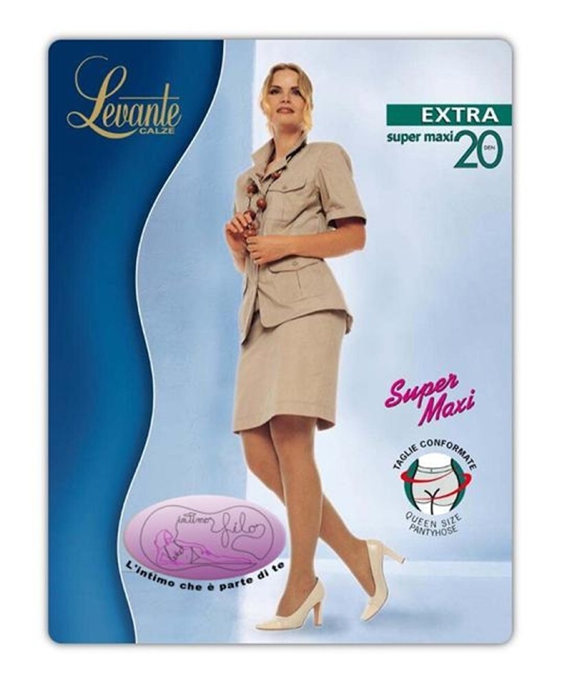 Medias de mujer LEVANTE 20 den calibradas para tallas grandes artículo MALLAS EX