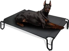 "Outdoor Elevated Dog Bed,Cooling Raised Dog Cot Bed for Large Dogs,Pet Bed W...