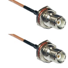 RG316 TNC FEMALE BULKHEAD to TNC FEMALE BULKHEAD RF Cable Rapid-SHIP LOT