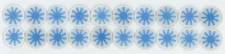 20 Blue Spinning Gears / Wheels 1960's VARI-VUE Motion Animation Flickers 1 inch