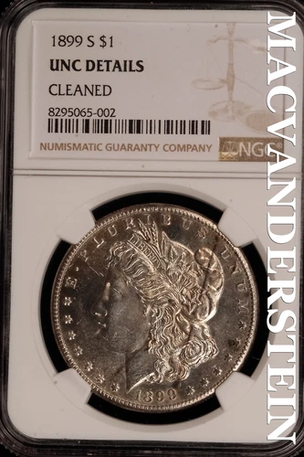 1899-S Morgan Dollar - NGC Unc Details - Scarce  Better Date  #SLE504