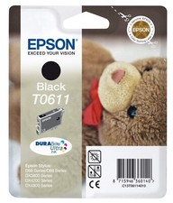 Image of Genuine Epson T0611 Black Ink Cartridge