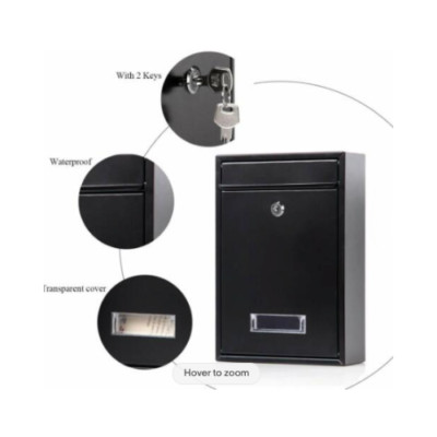 Mail Box Medium Business Home Key Lock Drop - Wall Mounted Vertical