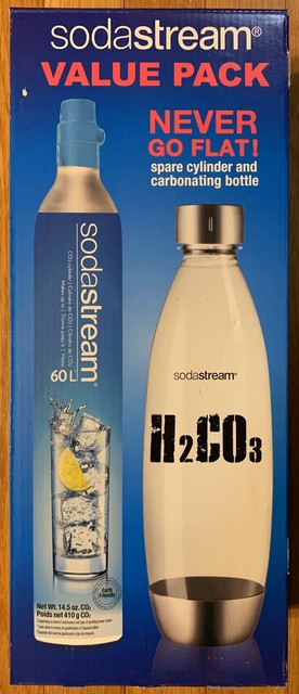 Sodastream CO2 Canister and Carbonating Bottle Clear Value ...