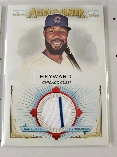 Bradley Jr. & Heyward 2020 Topps Allen & Ginter Jersey Relic Card memorabilia +1 - Picture 2 of 7