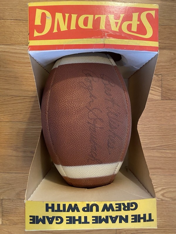 RARE Roger Staubach  Autographed Football From 1970’s 80’s ￼One Of A kind