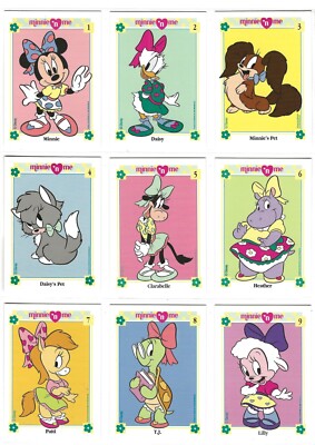 DISNEY MINNIE N ME 160 KARTEN SET VON IMPEL 1991 SELTEN ZU FINDEN