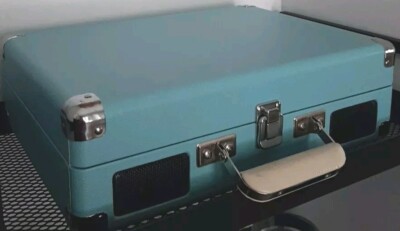 CROSLEY Deluxe Record Player 3 Speed Model:CR8005D-TU Retro Turquoise Bluetooth 