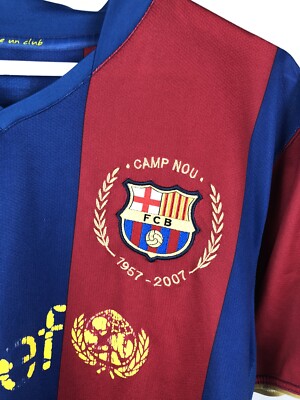Nike Barcelona Soccer Jersey Man Size XL Soccer 2009/10 Vintage