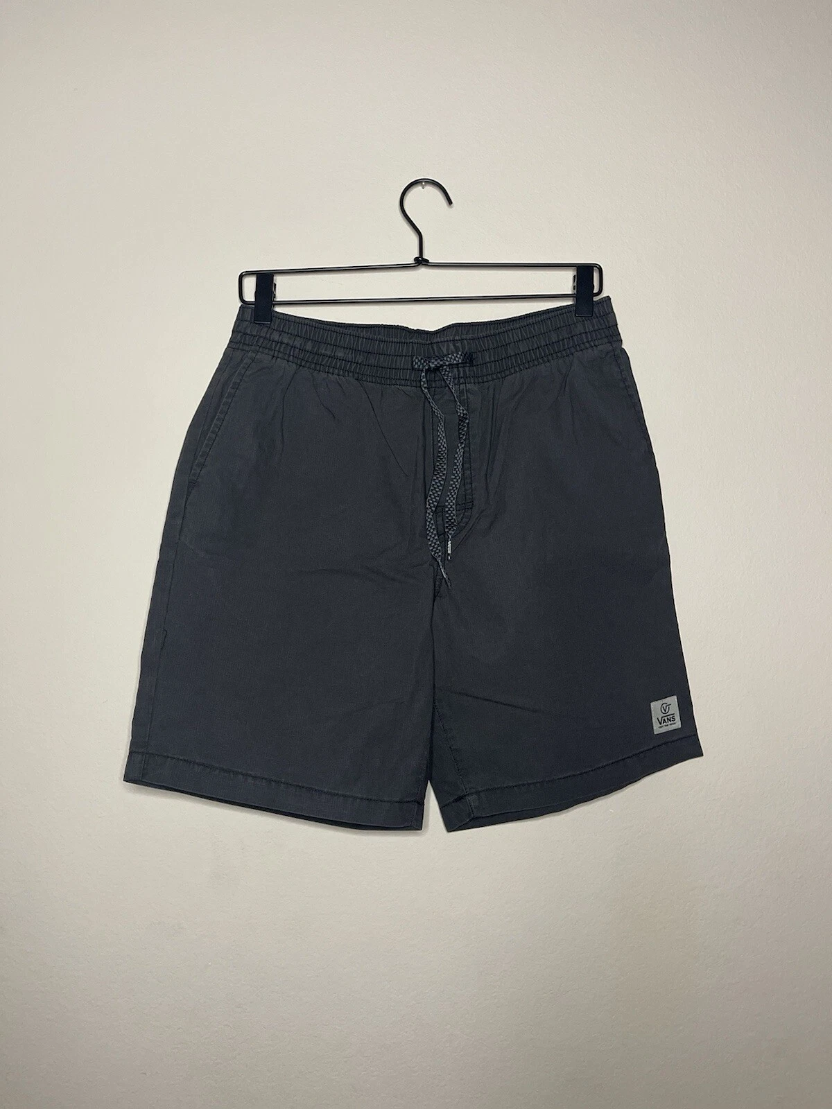 Pantaloncini corti uomo Vans RANGED 2 relaxed cotone elastico coulisse piccoli grigi nuovi con etichette