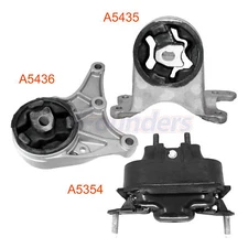 3pcs Engine & Transmission Mounts Kit For Chevrolet Malibu Pontiac G6 Saturn