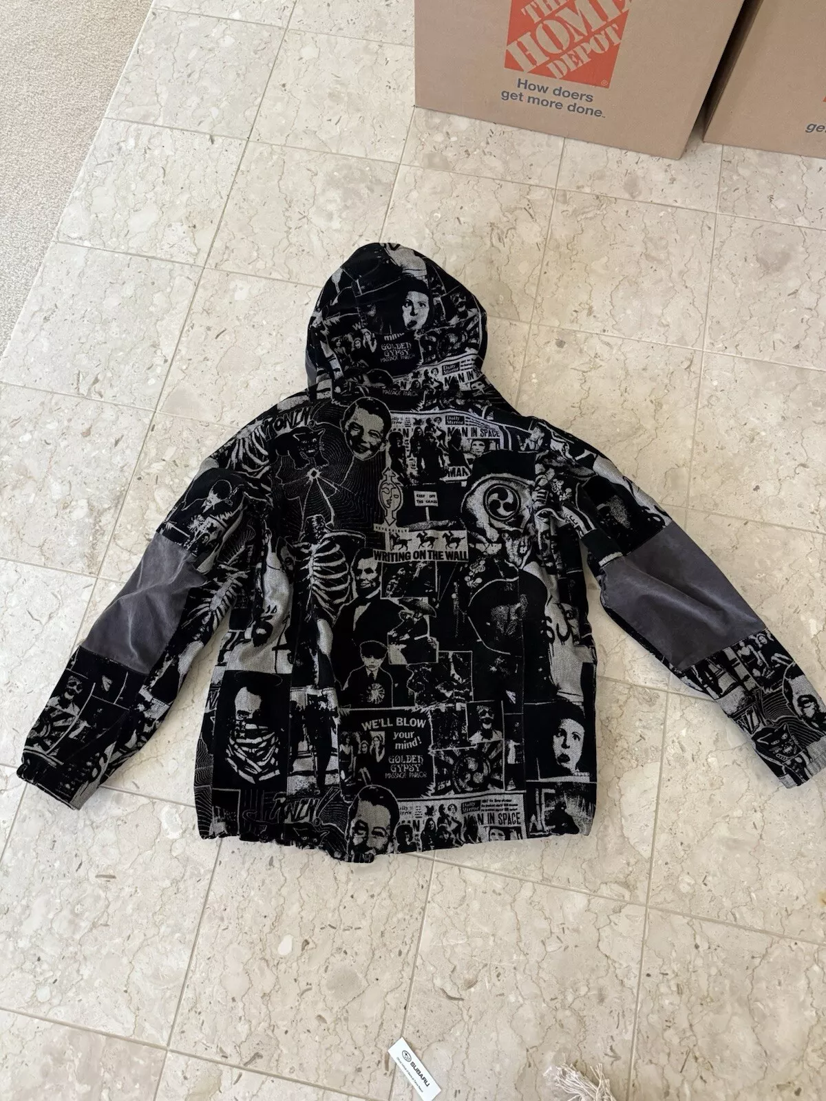 burton ronin writing on the wall vintage jacket