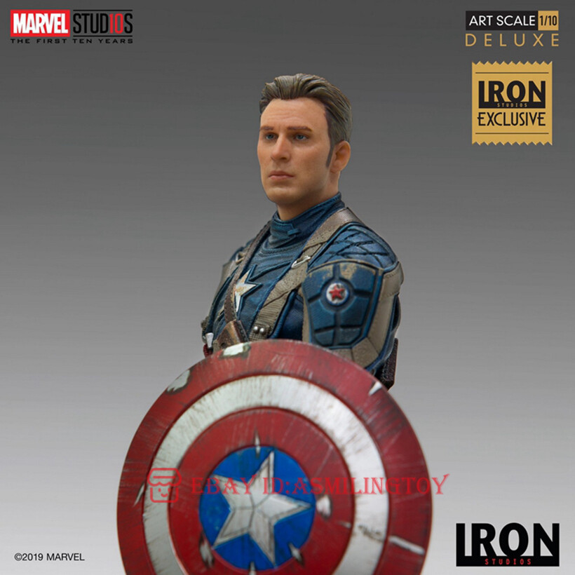 1/10 Iron Studios MARCAS18019-10 Captain America Statue Model In