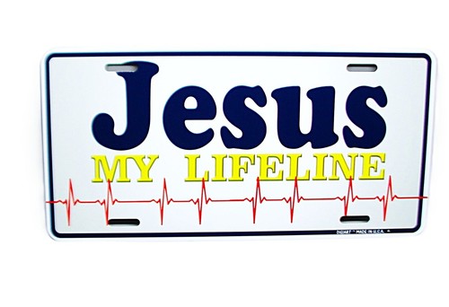 JESUS CHRIST MY LIFELINE CHRISTIAN RELIGIOUS METAL CAR LICENSE PLATE AUTO TAG - 第 10/15 張圖片