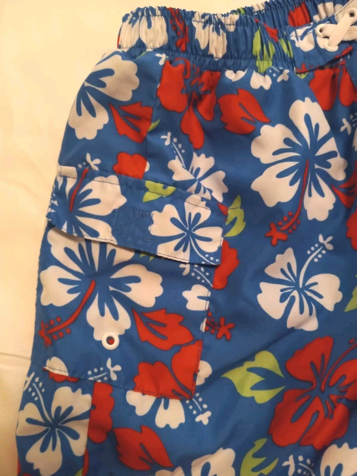 男孩 Sand N Sun 游泳短裤夏威夷尺寸 4T 网眼衬里 — 第 3/4 张图片