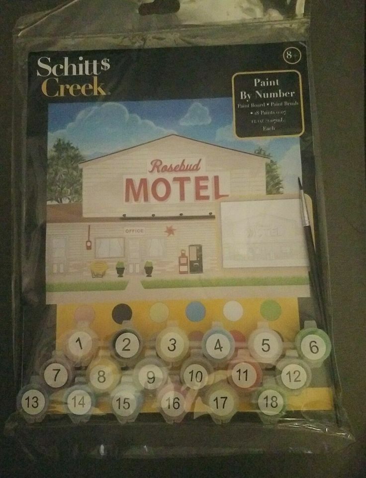 Schitts Creek TV Series Rosebud Motel Paint by Number Kit New Se
