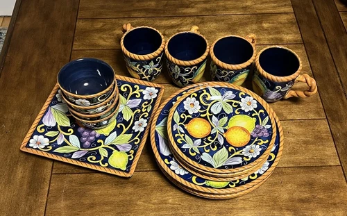 Tabletops Unlimited Dinnerware Set Villa Bellagio