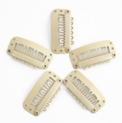 Clips Platinblond für Extension Perücke Tressen Grösse L TOP QUALITÄT