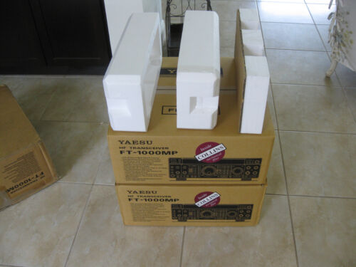 Yaesu FT-1000MP (PLAIN)  Original DOUBLE boxes with Styrofoam blocks Very Nice - Afbeelding 1 van 5