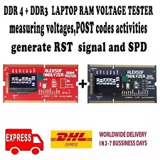 DDR4 +DDR3 LAPTOP RAM VOLTAGE TESTER measuring voltages,POST codes activities