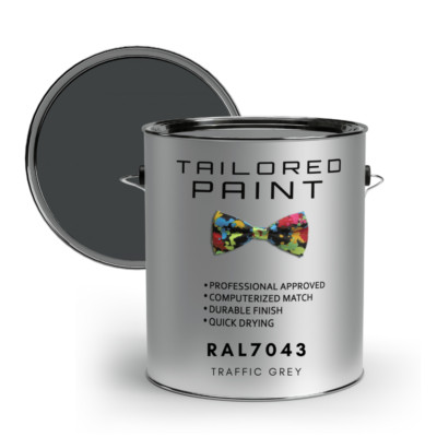RAL7043 VERKEHRSGRAU matt uPVC Fenster & Tür 1K Pinsel oder Spray On